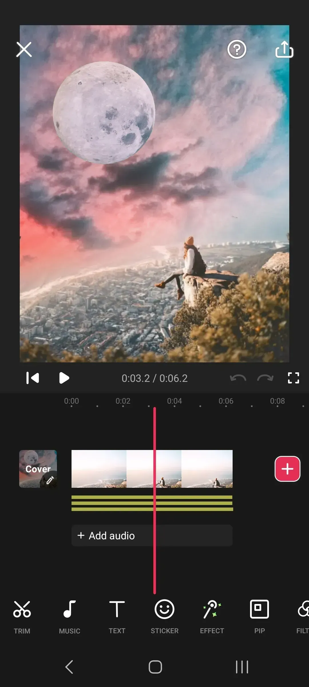 Vidnote app screen