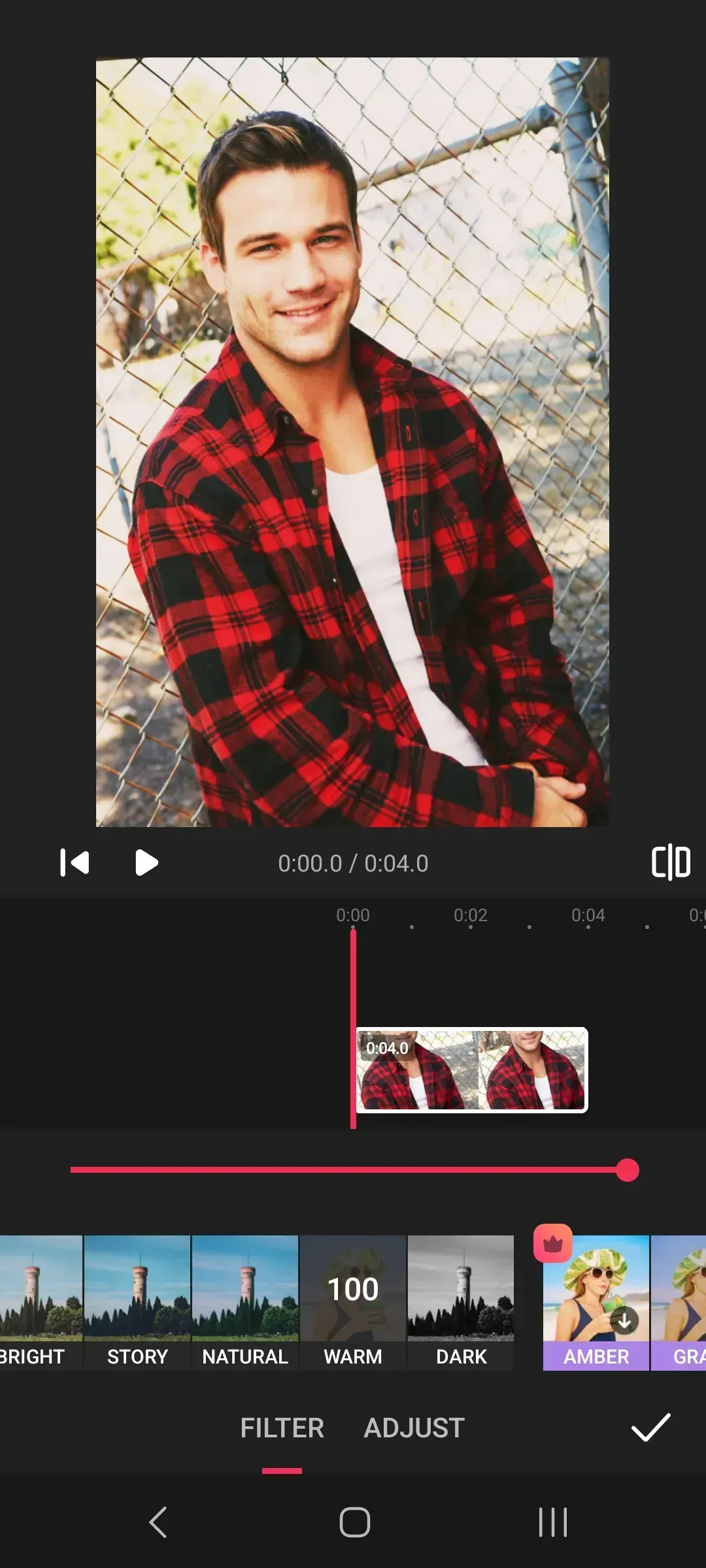 Vidnote app screen